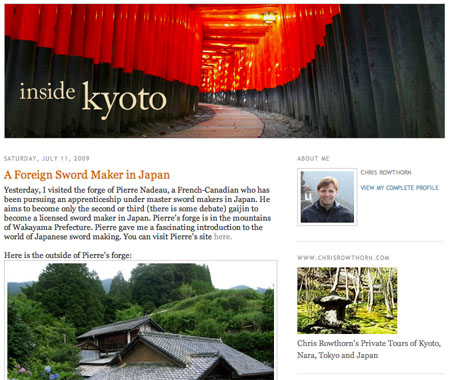 InsideKyoto: A Foreign Sword Maker In Japan