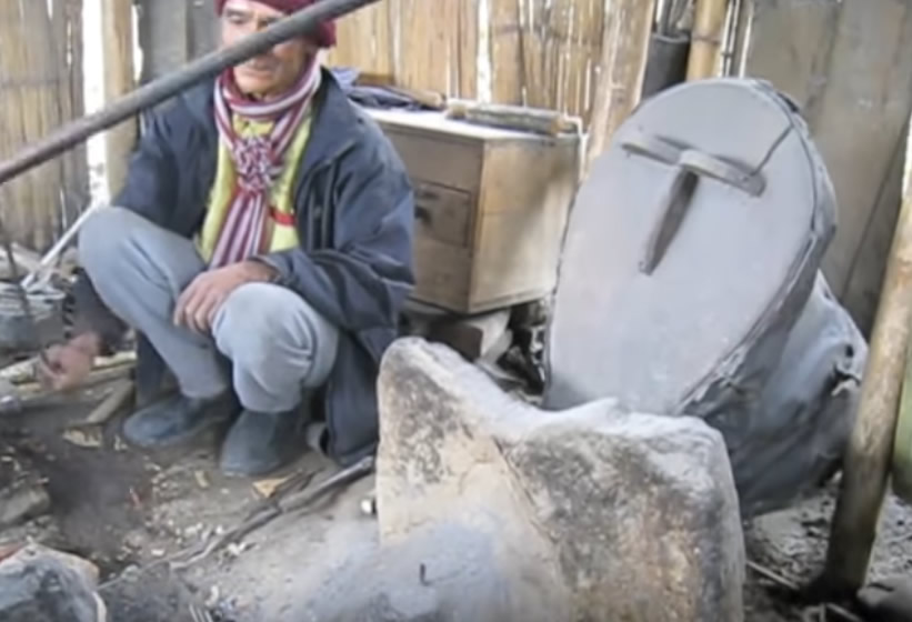 Nepalese village blacksmith